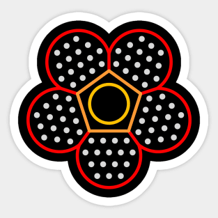 Geometric Rafflesia Sticker